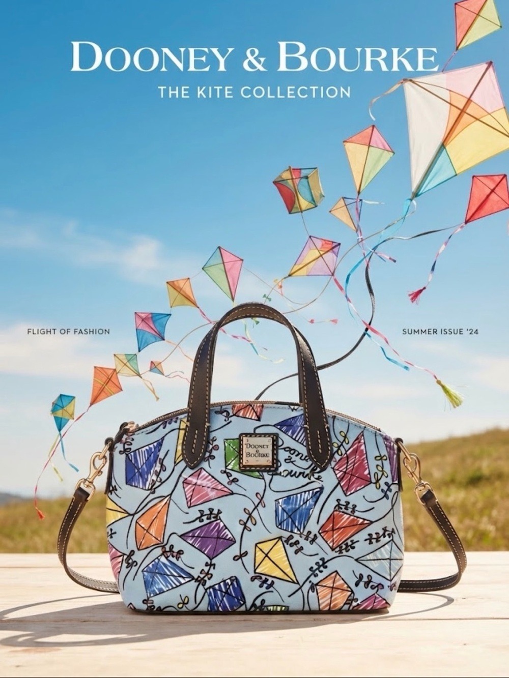 Dooney & Bourke Kite Ruby Mini Bitsy Multi Color Epi Style leather Crossbody EUC